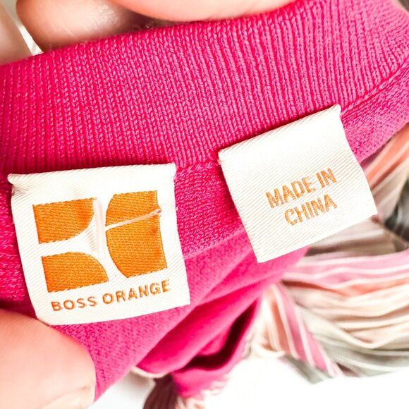 Hugo Boss Orange Multi Color Knit Halter Neck  Dress M - Picture 7 of 10